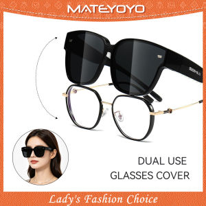 MATEYOYO Sunglasses Cover TAC Polarized Sunglasses UV400 Eyewear Polarized Wraparound Sunglasses Fit Over Light Glasses Anti-Glare Cover Over Sun Glasses for Outdoor Travel Driving