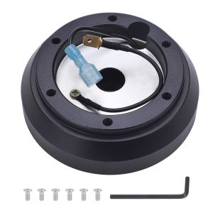 New 1 PC Short Hub Adapter Kit Racing Steering Wheel Boss Kit 160H Black For Kia Rio Genesis Miata RX-7 RX-8 626 Protege Tiburon