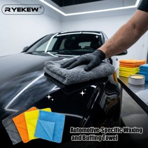 Automotive-Specific Waxing & Buffing Towel — Microfiber Cleaning Cloth (Multiple Colors Available) — Lint-Free & Super Absorbent