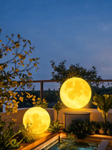 YUANMUXUAN | Waterproof Solar Moon Light Outdoor
