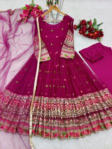 KURTI GOWN Size ..M L XL New Design Gown With Pent Duppatta Set MK920 GOWN