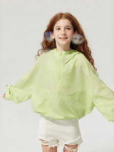 JOLLY BEAN | Lightweight Hooded UV Protective Jacket for Girls