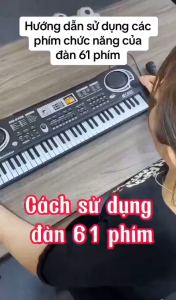 Đàn Piano 61 Phím + Tặng Kèm Sạc Và Mic Cho Bé Học đàn - Hàng Cao Cấp Bàn phím đa chức năng: Bàn phím trẻ em là 61 phím điều khiển âm lượng/nhịp độ 8 bộ gõ 6 bản demo 10 nhịp điệu 16 âm chức năng ghi và phát và chức năng chương trình