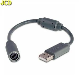 JCD | Cáp USB JCD Dành Cho Bộ Điều Khiển Trò Chơi Xbox 360 Màu xám/Đen Có Dây Chuyển Đổi Tay Cầm Vòng Từ Tính