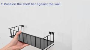 Wall mounted storage 3/4 layer decorative floating ladder rack suitable for bedrooms home offices storage and display