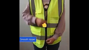 Rompi Safety / Rompi Proyek 5 Kantong dan Safety Line Reflektif Ada Resleting/Rompi Keselamatan Multifungsi Rompi Konstruksi