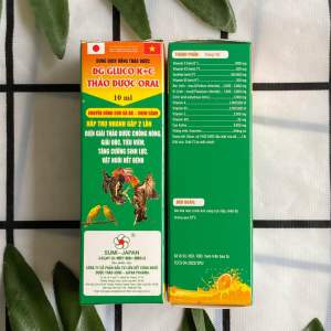 Điện giải gluco kc thảo dược oral - chống nóng cung cấp năng lượng chất điện giải nhanh phục hồi