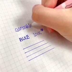 1PC 0.5mm Cute Gel Pen Erasable Pen Blue Ink Cartoon Student Magic Eraser School Supplies Stationery