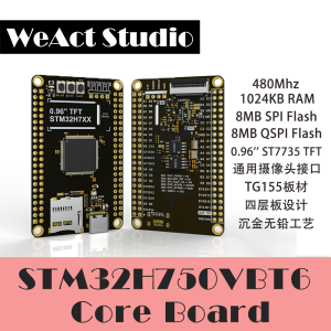 WeAct Studio STM32H7 Core Board STM32H750VBT6 Development Board Small System Board Black Lead-Free Gold Plating Process
