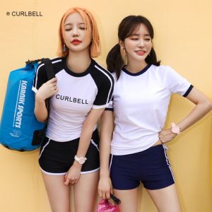 SAILBEE Short Sleeved Swimsuit Womens Covering Thin Spring Conservative Professional Diving Suit ling Surfing N007