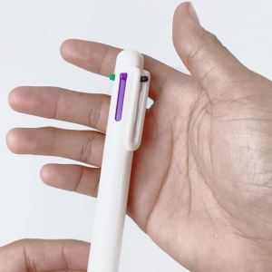 Pulpen Mekanik / Cetek 6 Warna / 6 Colours Retractable Ball Pen Pastel Samoyed BP-606