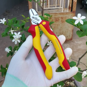 Kìm Cắt Mũi Thon 160mm Cách Điện 1000 Volt WIHA 43335 [Chính hãng Đức/ Made In Germany]