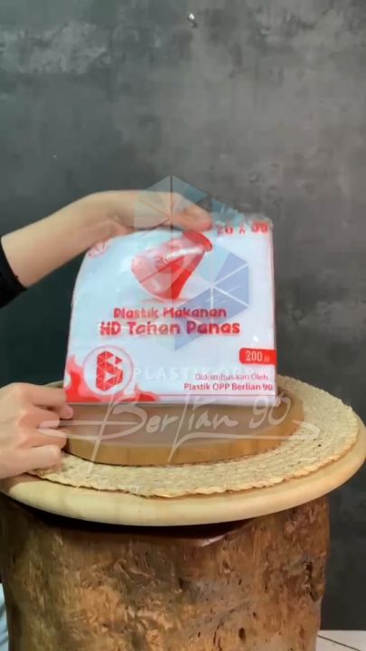 HD Tipis 20x35 cm Plastik Buram Bungkus Makanan Tahan Panas