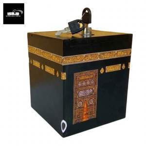 CELENGAN KABAH + KUNCI Ukuran Besar / Celengan Kabah Bahan Kayu premium