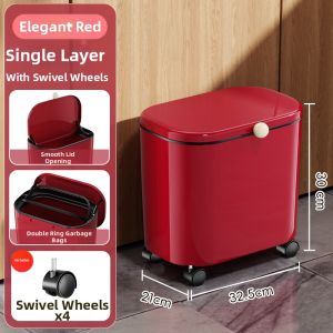 HS | Tall Easy-to-Reach Double-layer Large-capacity Kitchen Trash Can