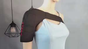 Self-heating Adjustable Single Shoulder Wrap Brace Shoulder Pain Relief Massager Brace For Rotator Cuff Cervical Shoulder Pad