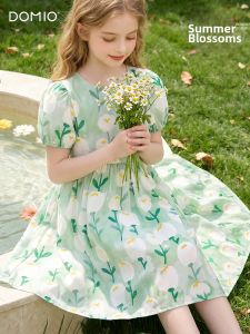 DOMIO | Summer Cotton Princess Dress for Girls