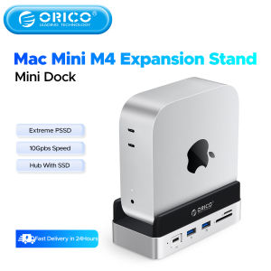 ORICO USB thêm cổng Bộ chia cổng Dock Cho Mini M4 & M4 Pro Đứng USB3.2 Gen2 Loại C Dock Với 512G 1T 2 T 4T M.2 SSD Tùy Chọn