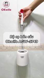 Cây Chà Bồn Cầu OKwife AGW-5749 Chổi Cọ Bồn Cầu Cọ Bồn Cầu Nhà Vệ Sinh