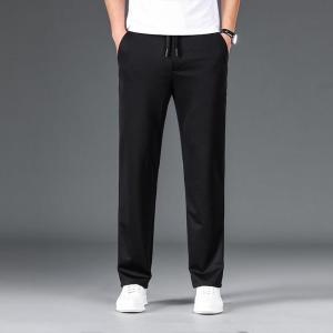 Quần Dài Nam Mùa Hè Ice Silk Ống Đứng Mỏng Rộng Rãi Nhanh Khô Thoáng Khí Quần Thể Thao Mùa Hè Quần Dài Thường Ngày