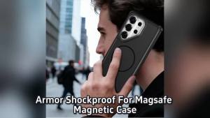 Armor Shockproof For Magsafe Magnetic Case For Samsung Galaxy S26 Ultra S25 Edge S24 S23 Plus S24 FE Wireless Charging Cover
