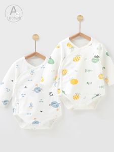 Baby Rompers Long Sleeves Spring & Fall Winter Pure Cotton Triangle Rompers Newborn Jumpsuit Newborn Baby Clothes Autumn Clothes