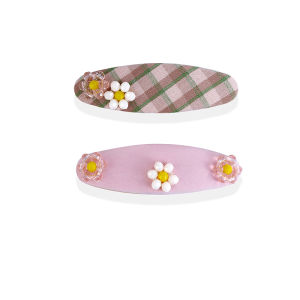 ajidou | Kẹp Tóc Bên Chic Daisy và Nơ