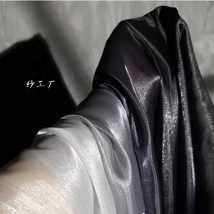 Shiny Liquid Silk Fabric Gradual Gloss Crystal