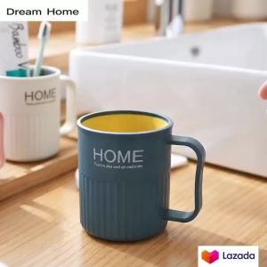 Nordic  Gargle Cup PP Plastic Tooth Cup with Handle Bathroom Mouthwash Cup Home Toothbrush Cup 4 Colors