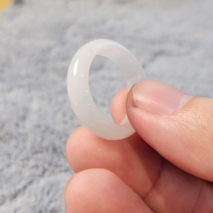 Nhẫn Ngọc Cẩm Thạch Bạch Ngọc type A nhiều size - Nông Trại Cẩm Thạch