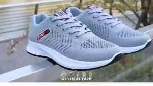 Korean fashion sports shoes mens running shoes 2023 new casual travel breathable round toe flat four seasons sports shoes
