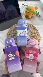Sanrio | 600ml Sanrio Cartoon Double Drinking Water Bottle Gradient Matte Double Drinking Mouth Strap and Handle High Beauty Water Bottle
