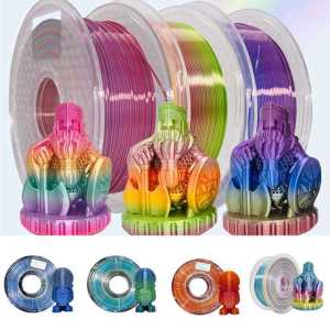 Silk PLA filament for 3D printer Magic Silk PLA 1.75mm 250g spool two/three colour printing Mystery PLA 3D printer filament