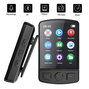 Xách tay mini MP3 máy nghe nhạc Bluetooth 5.2 màn hình hiển thị Máy phát nhạc video Lossless chất lượng âm thanh cao Máy thu âm E-book FM Đài phát thanh