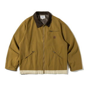 แจ็คเก็ตเบสบอลสไตล์ฮาราจูกุสีมิ้นต์สำหรับผู้หญิง แจ็คเก็ตแบบทำงานลำลองฤดูใบไม้ร่วง/ฤดูหนาว เสื้อคลุมกันหนาวแบบสวมหัว ปกโปโล คอตั้ง