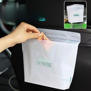 10-100Pcs Car Disposable Trash Bags Self-Adhesive Garbage Bag Portable Traceless Pasting Rubbish Storage Bag For Car Home Office