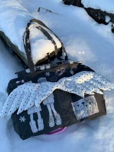 2025 New Angel Wings Sweet Cool Tote Bag Womens Single Shoulder Nylon Canvas Bag Casual Style Cartoon Print Handbag