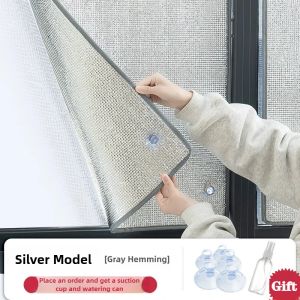 House Blackout Window Film Sun Shade Insulation Aluminum Foil Pad Balcony Room Car Glass UV Protection Curtain Screen Tools