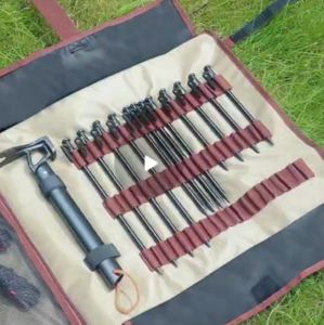 ตั้งแคมป์กลางแจ้งเก็บกระเป๋าตั้งแคมป์ชั้นวางขยะกลางแจ้งพับได้แบบพกพาที่มีคุณภาพดี