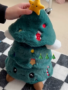 2025 ของขวัญคริสต์มาสรูปแบบใหม่ชุดต้นคริสต์มาส+ตุ๊กตาลูกสุนัขต้นคริสต์มาสสามารถถือของขวัญอื่นได้