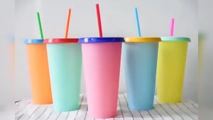 Gratis Semua - Tumbler Berubah Warna / Reusable Cup Color / Tumbler Botol Minum Korean Pastel / Tumbler Botol Minum Free Sedotan