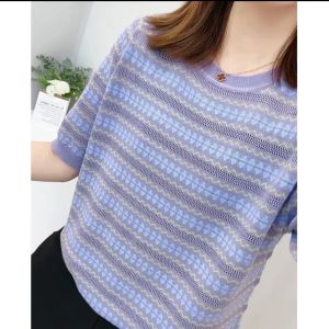 Purple Comfortable Short-sleeve T-shirt