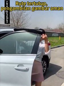 XYKJ Sunshade Tirai Mobil Cover Jendela Mobil Premium 4PCS Anti Nyamuk Anti Panas Tirai Mobil Kaca Samping Full Set