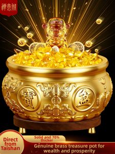 Feng Shui Prosperity Copper Vase Ornament