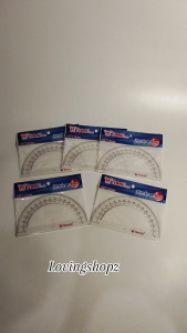 Penggaris Busur 180 derajat 15 cm Mistar Penggaris Busur 180 Derajat 15 cm