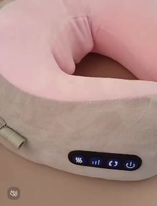 หมอนนวดคอ หมอนนวดคอไฟฟ้า Massage Neck Pillow หมอนรองคอไฟฟ้า สามปุ่ม หมอนในรถ หมอนนวดไฟฟ้า แบบพกพา หมอนรองคอ รูปตัวยู