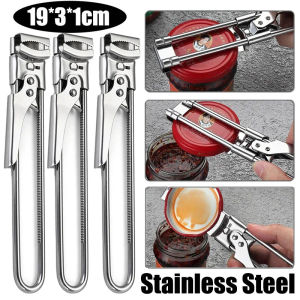 New Multifunctional Stainless Steel Can Opener Adjustable Manual Anti-Slip Can Opener Household Bottle Opening Auxiliary Tool Kitchen Accessories