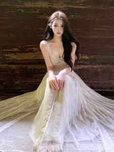 CHANGTONG | Elegant Lace Patchwork Slimming Tank Dress