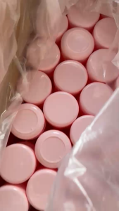 100g/50g cream jar PP plastic Macaron PINK Storage Box Jewellery travel lotion/face-cream free gift cute Box Accessories