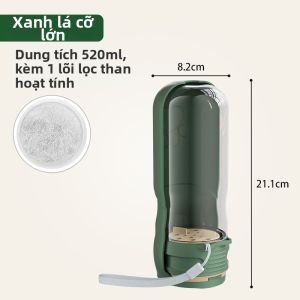 JKULNING | Chai Nước Cho Thú Cưng Gấp Đơn Vị 2-trong-1 cho Chó và Mèo